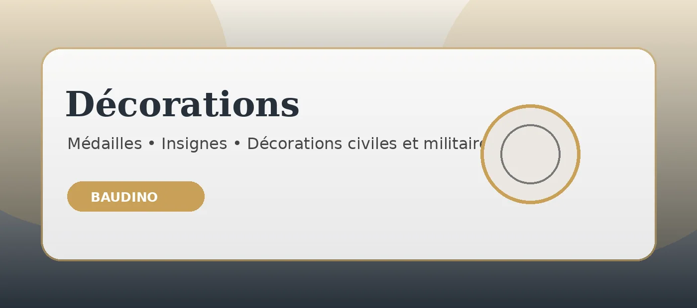 Décorations | Orfèvrerie Baudino