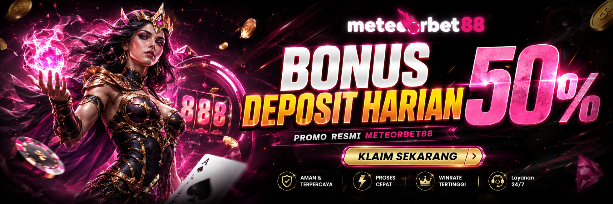 BONUS DEPOSIT HARIAN 50% METEORBET88