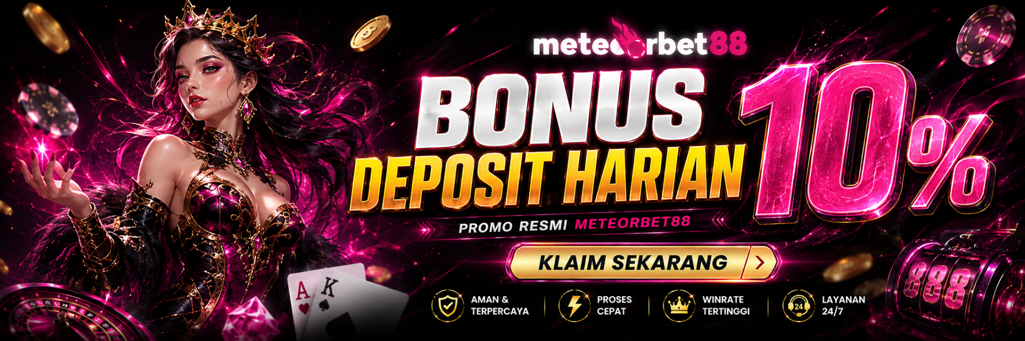 BONUS DEPOSIT HARIAN 10% METEORBET88